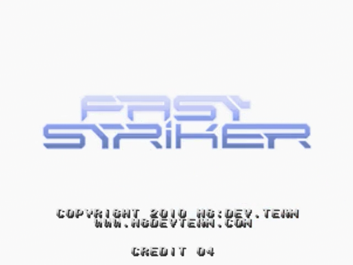 Fast Striker title screen for Sega Dreamcast